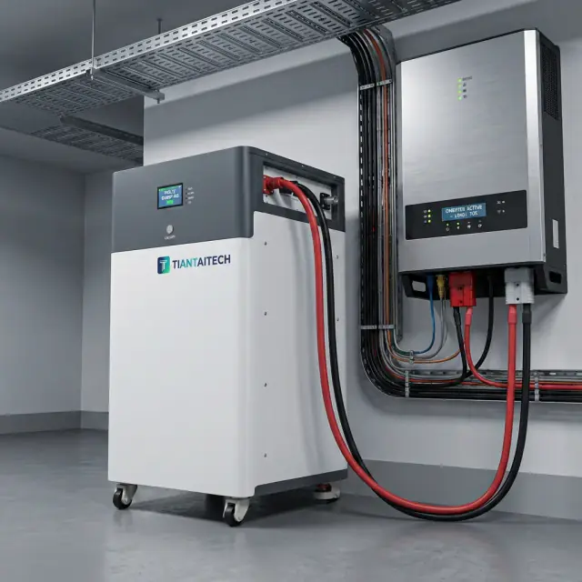 Residential battery and inverter installation
