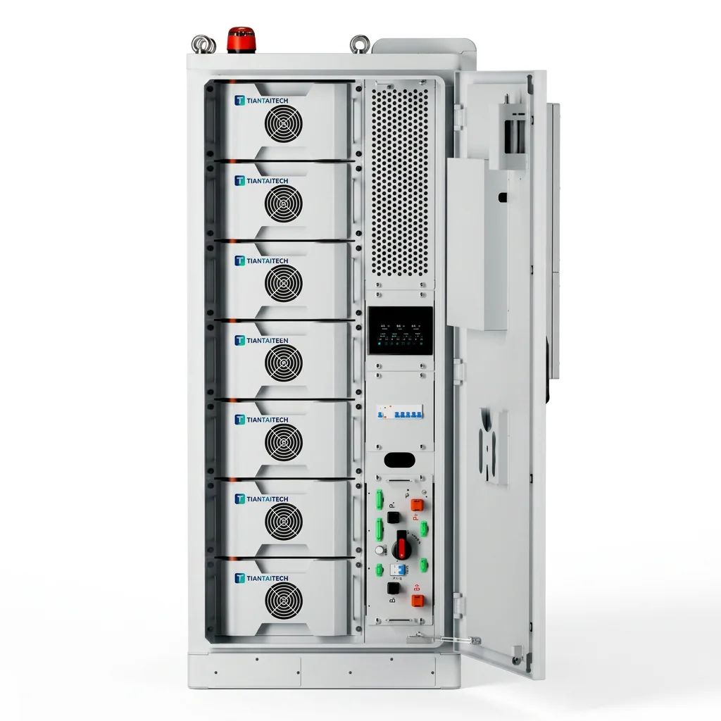 Open TiantaiTech C&I battery cabinet